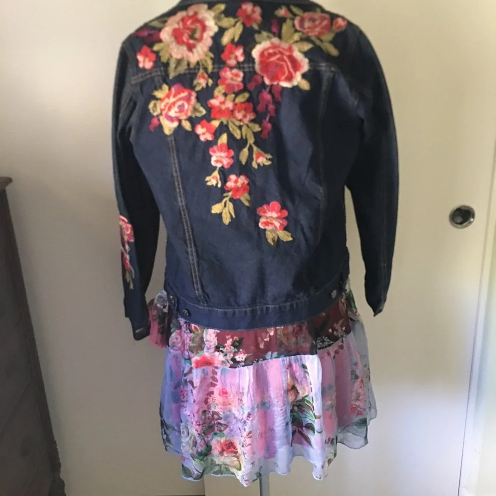 Johnny Was Adore Silk Mini Dress NWOT SIZE S - Picture 12 of 14